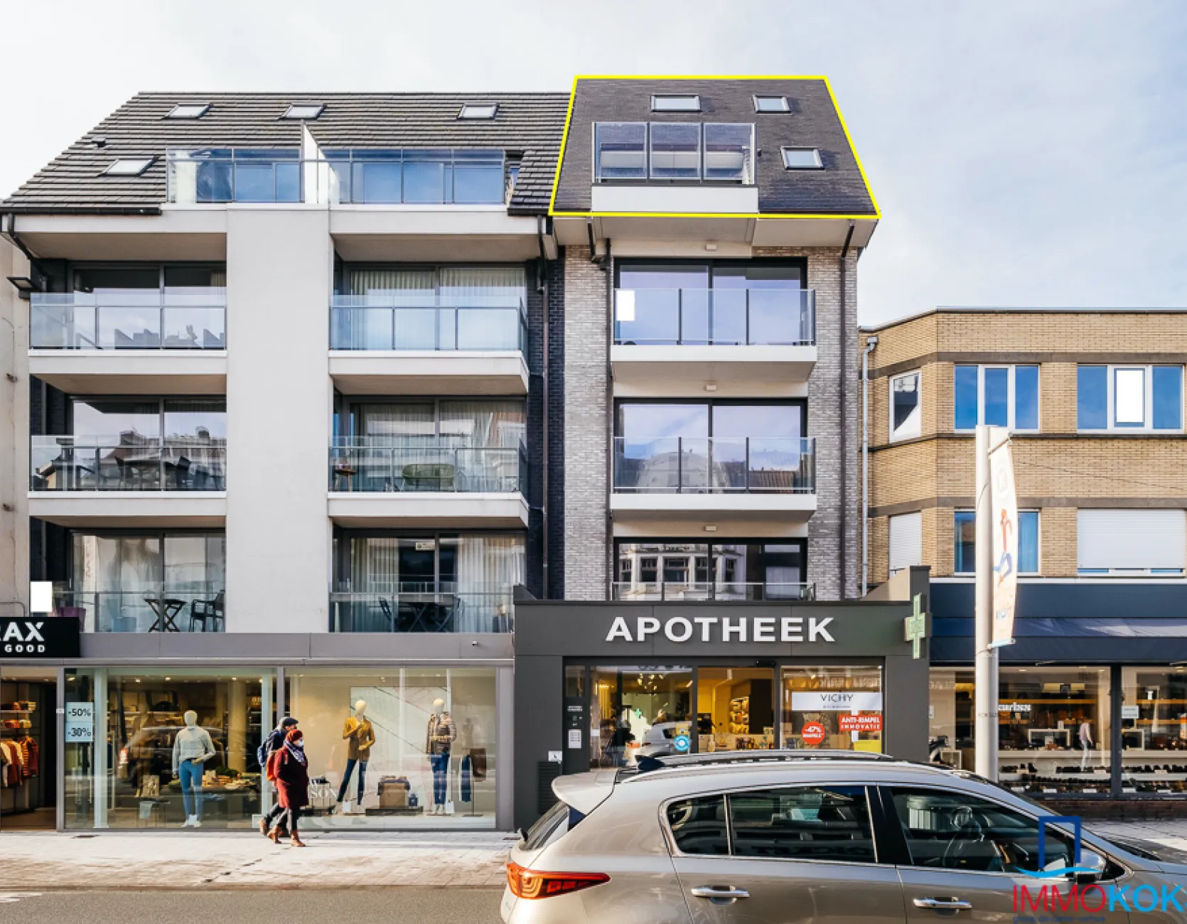 Koksijde-Bad - Zeer ruim appartement (161 m2) met 4 slaapkamers in moderne nieuwbouwresidentie - Residentie Monico