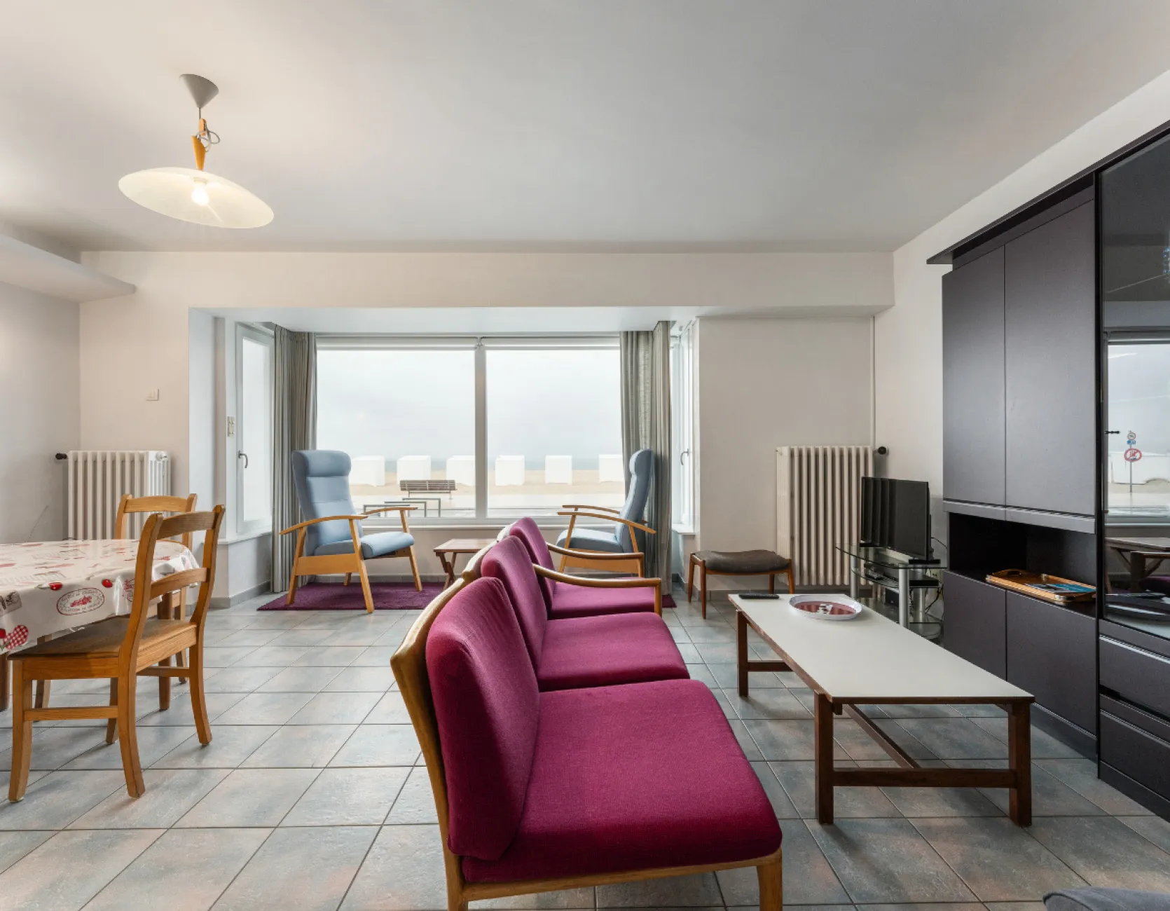 Sint-Idesbald-Zeedijk - Gelijkvloers appartement met 3 slaapkamers en frontaal zeezicht - Residentie Rialto